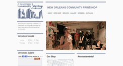 Desktop Screenshot of nolacommunityprintshop.org